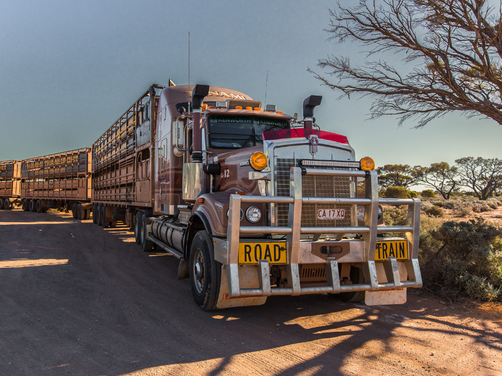 Truck in Australian outback