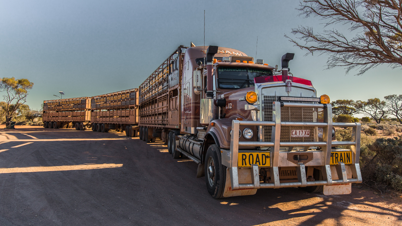 Truck in Australian outback