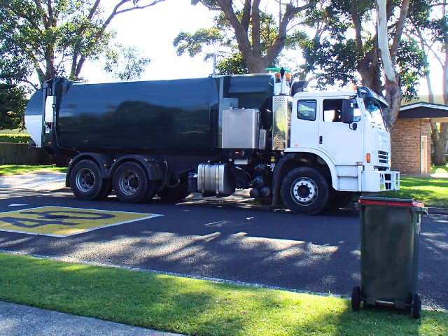 Council garbage truck