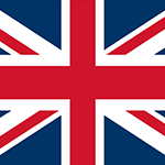 Icon with a flag of the United Kingdom