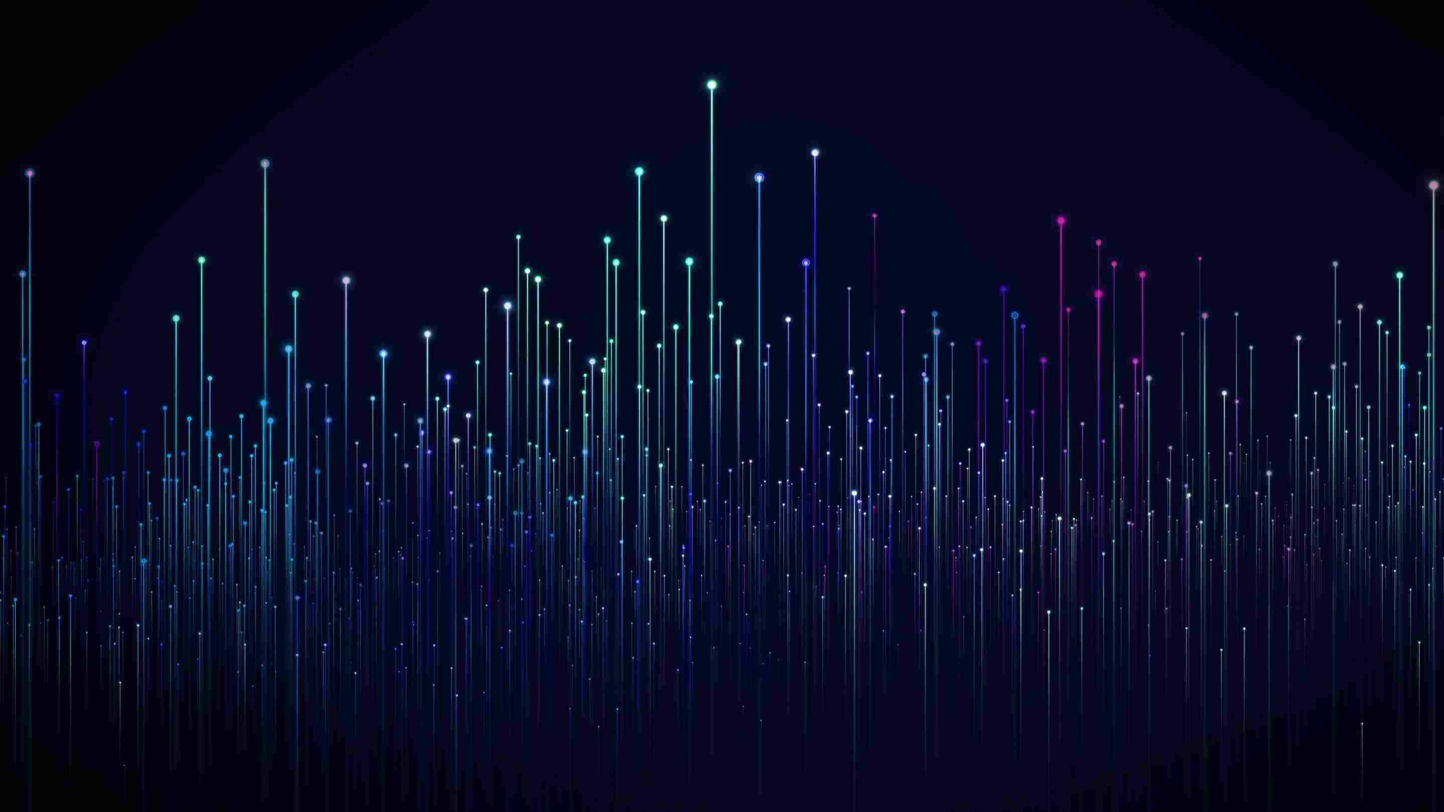 Black background with blue lines