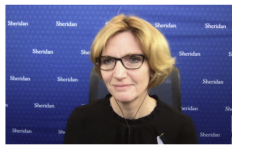 A screenshot of Marion Karol from the conference.