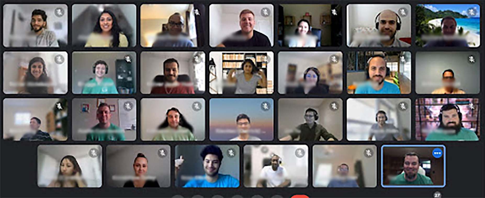 A screenshot showing Geotabbers during a virtual onboarding session.