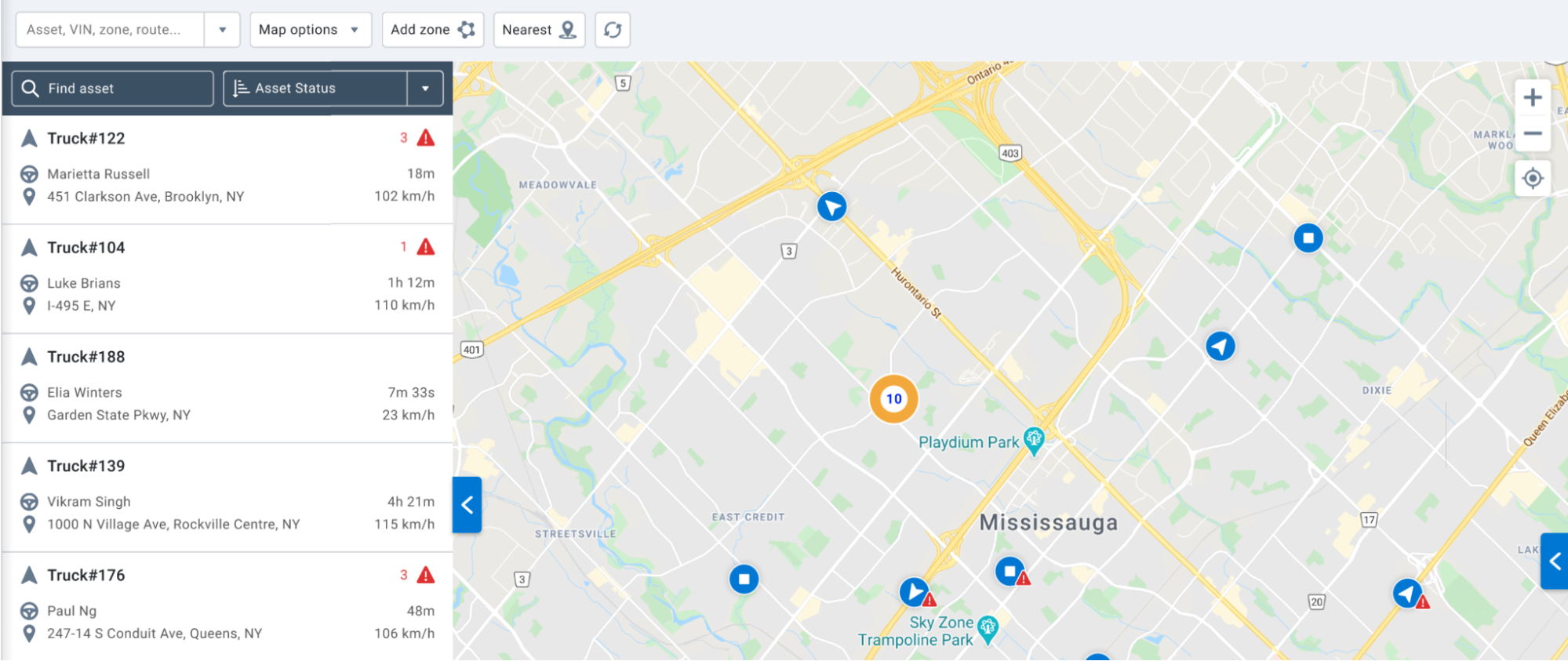 Find asset in MyGeotab