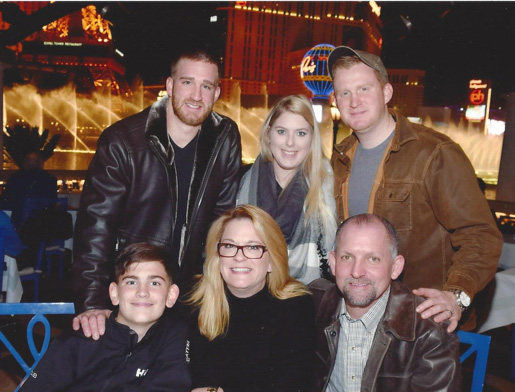 Stephanie Voelker and her family.