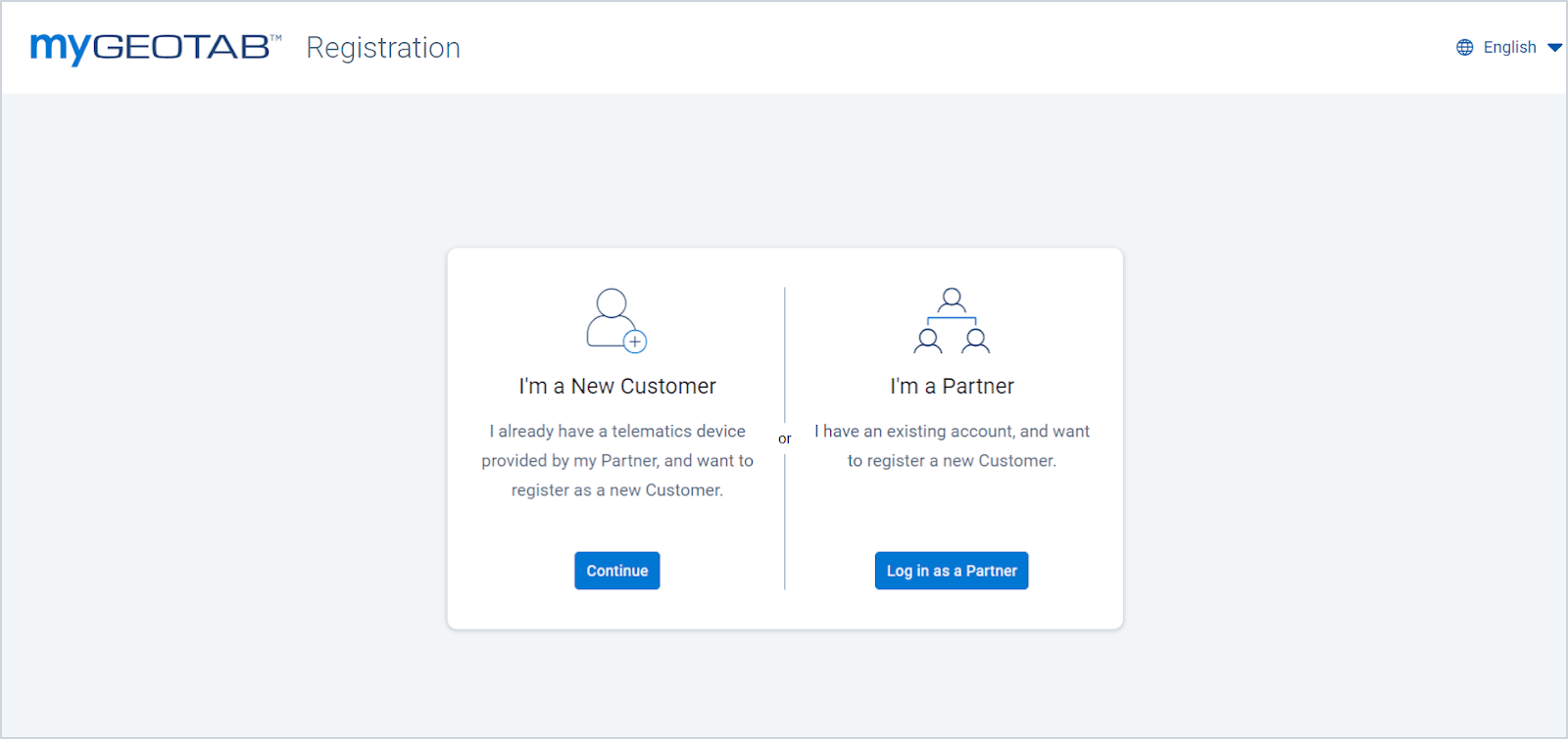 New database registration