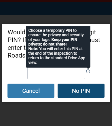 In-app smart tip in Geotab Drive
