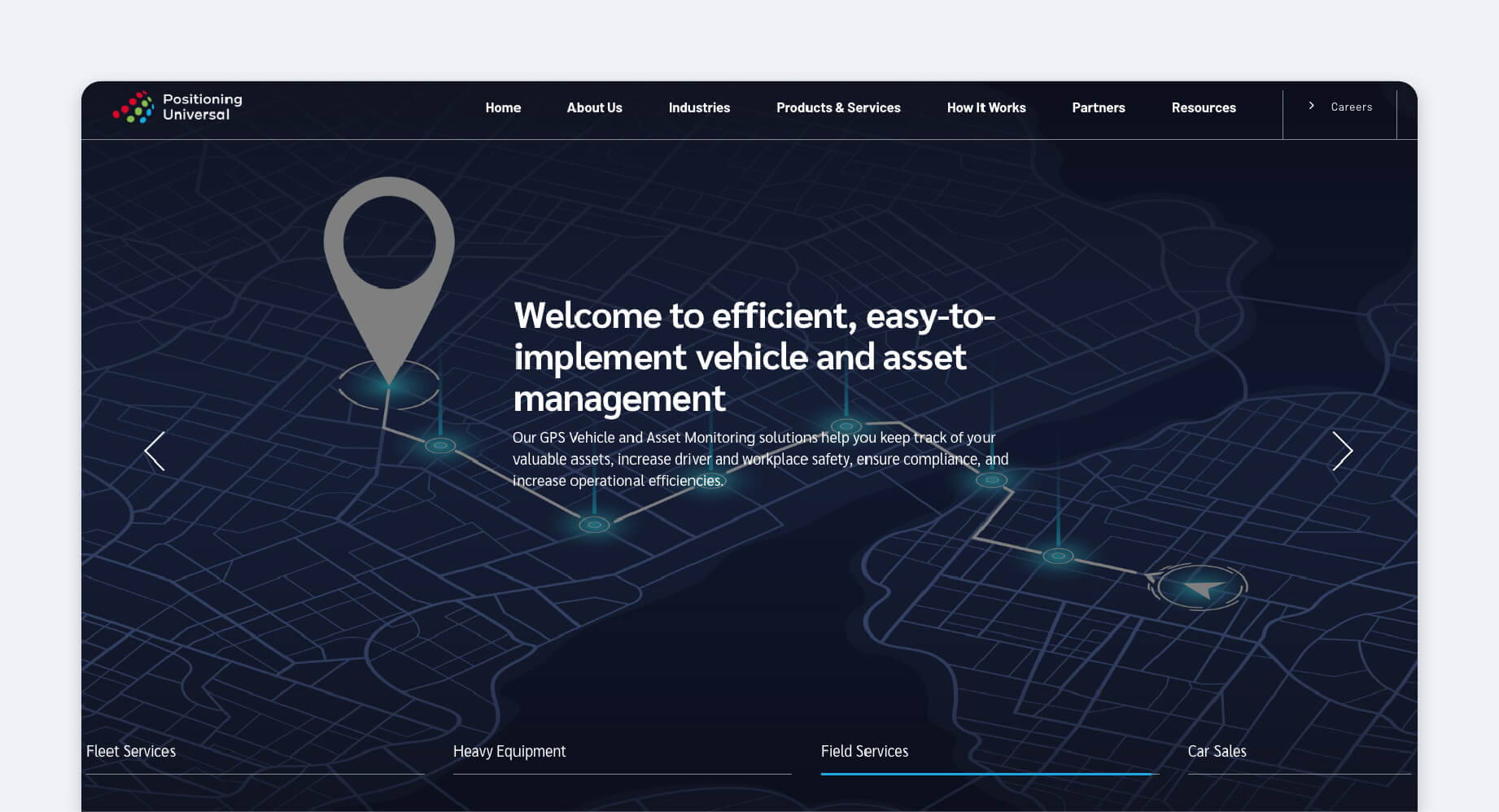 A screenshot of Positioning Universal.