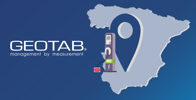 Mapa de españa con icono de localización