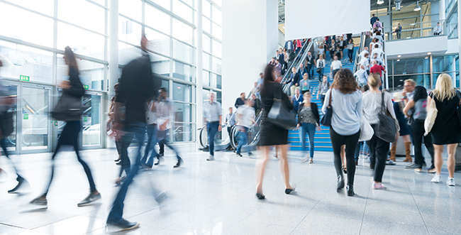 A blue coloured view of earth from space with data points connecting cities