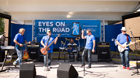 Phones down, eyes up outdoor concert