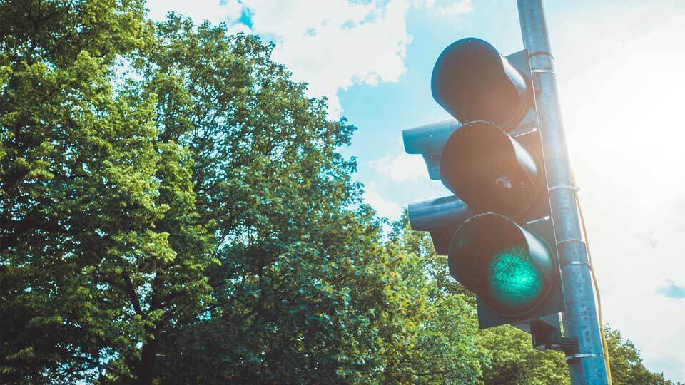 feu de circulation vert