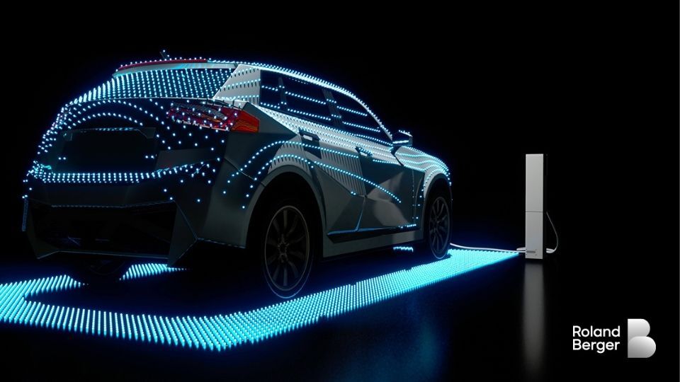 Electric vehicle and RB logo