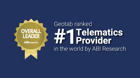 Geotab ranked #1 Telematics provider ABI Research