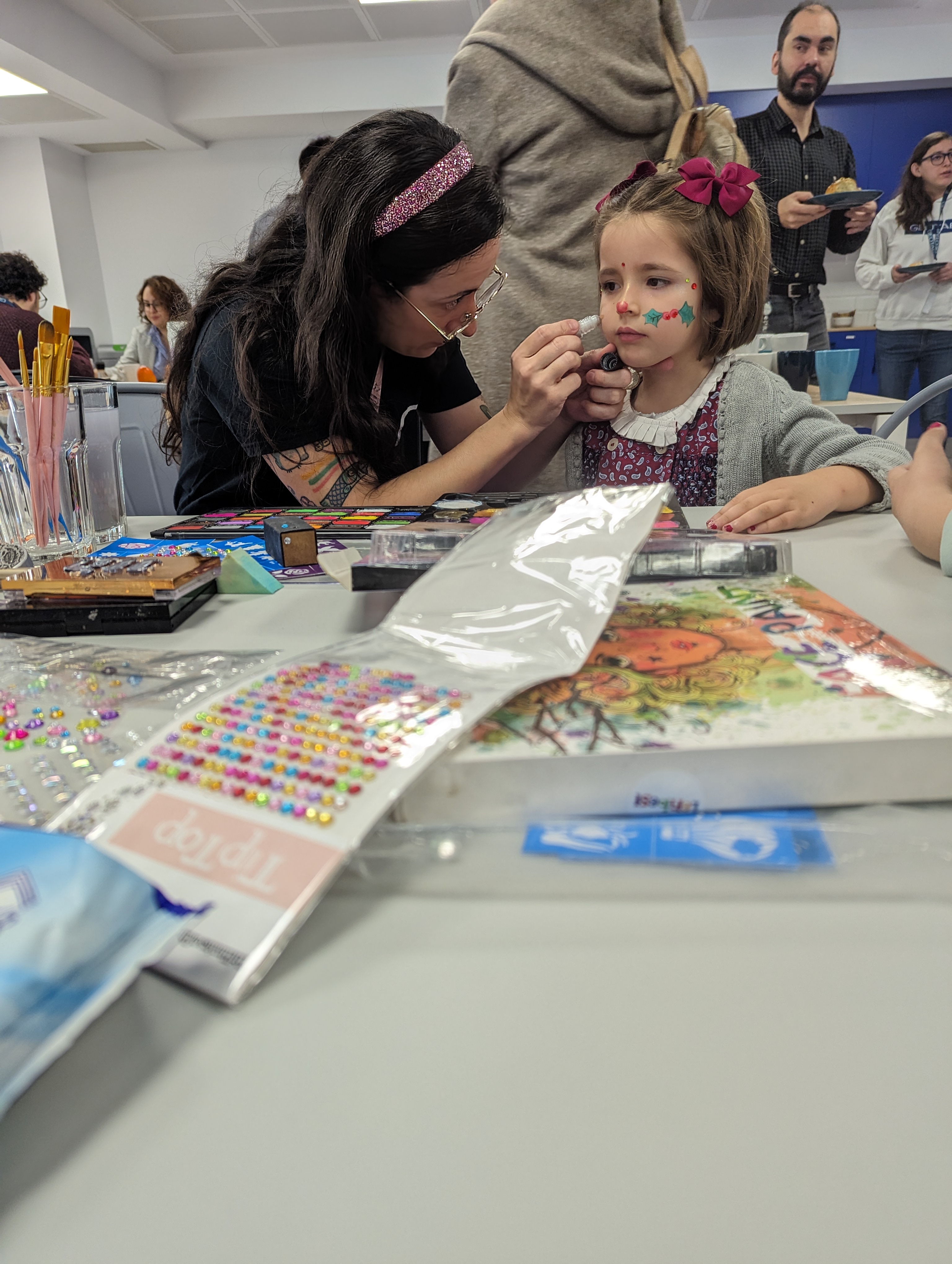 face painting at geotab office