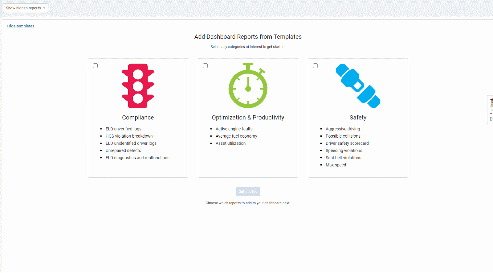 Add Dashboard Reports from Templates video