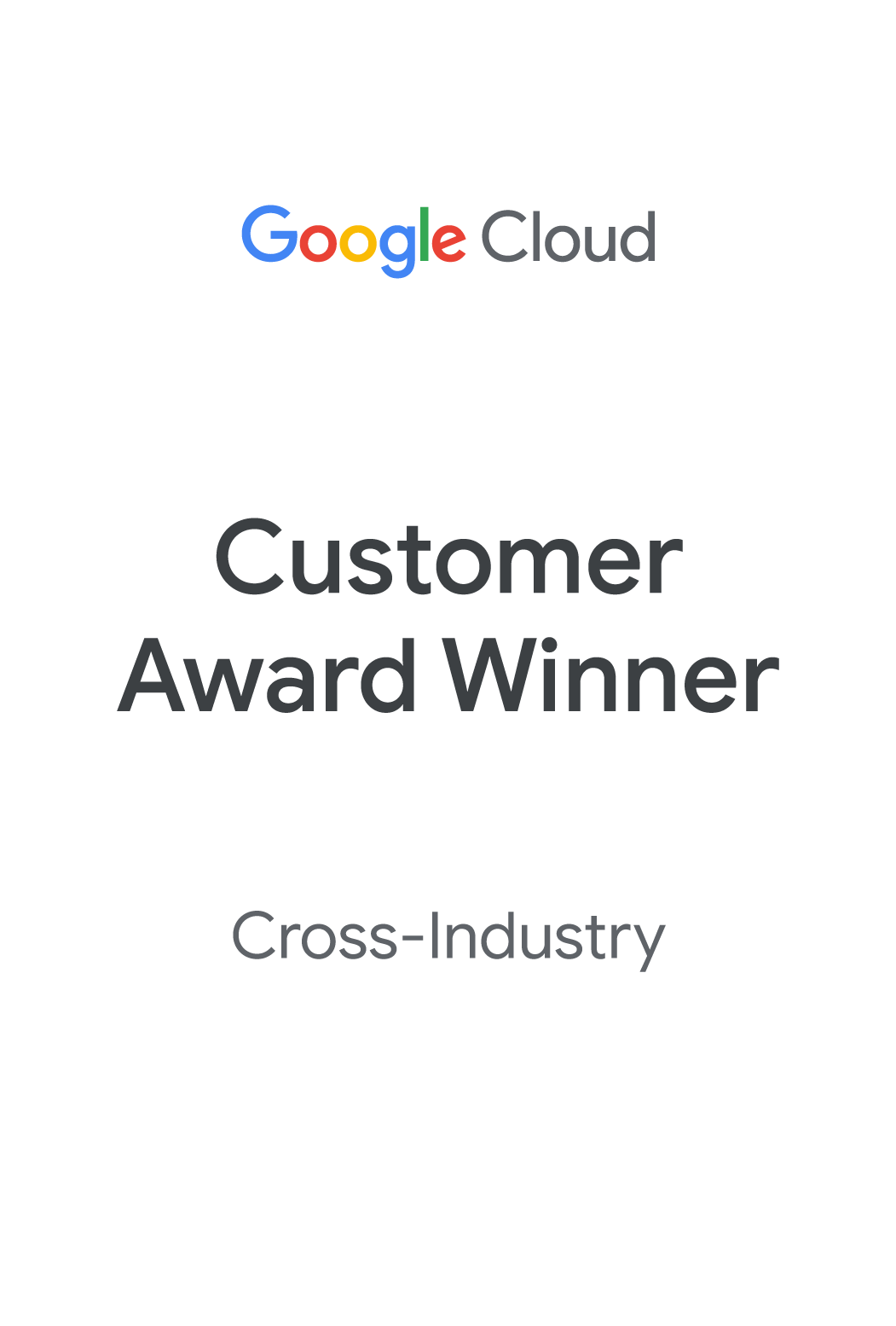 google cloud customer award logo