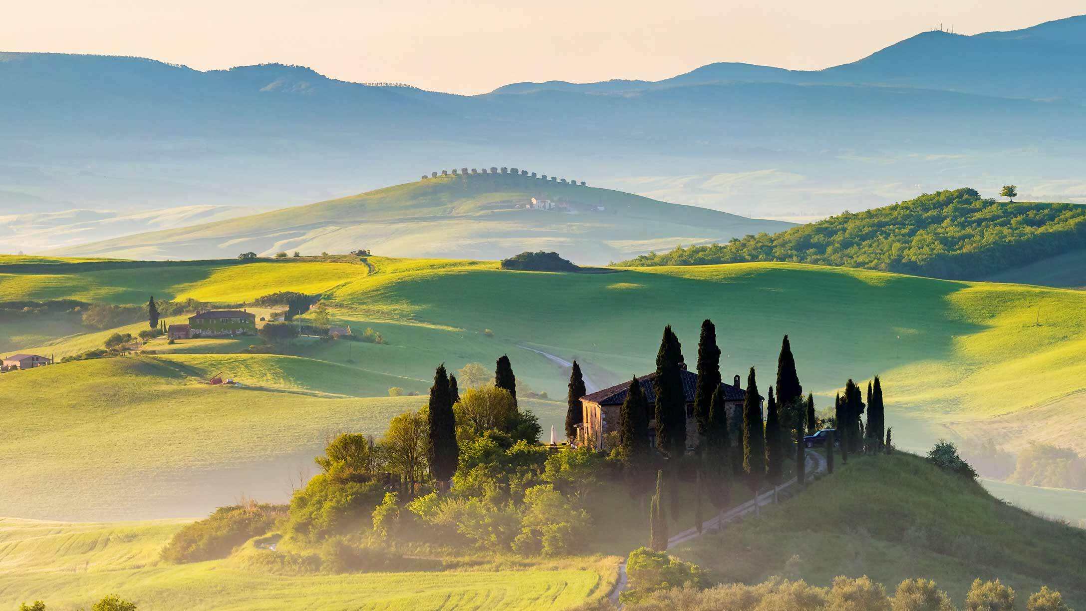 Foto delle colline toscane 