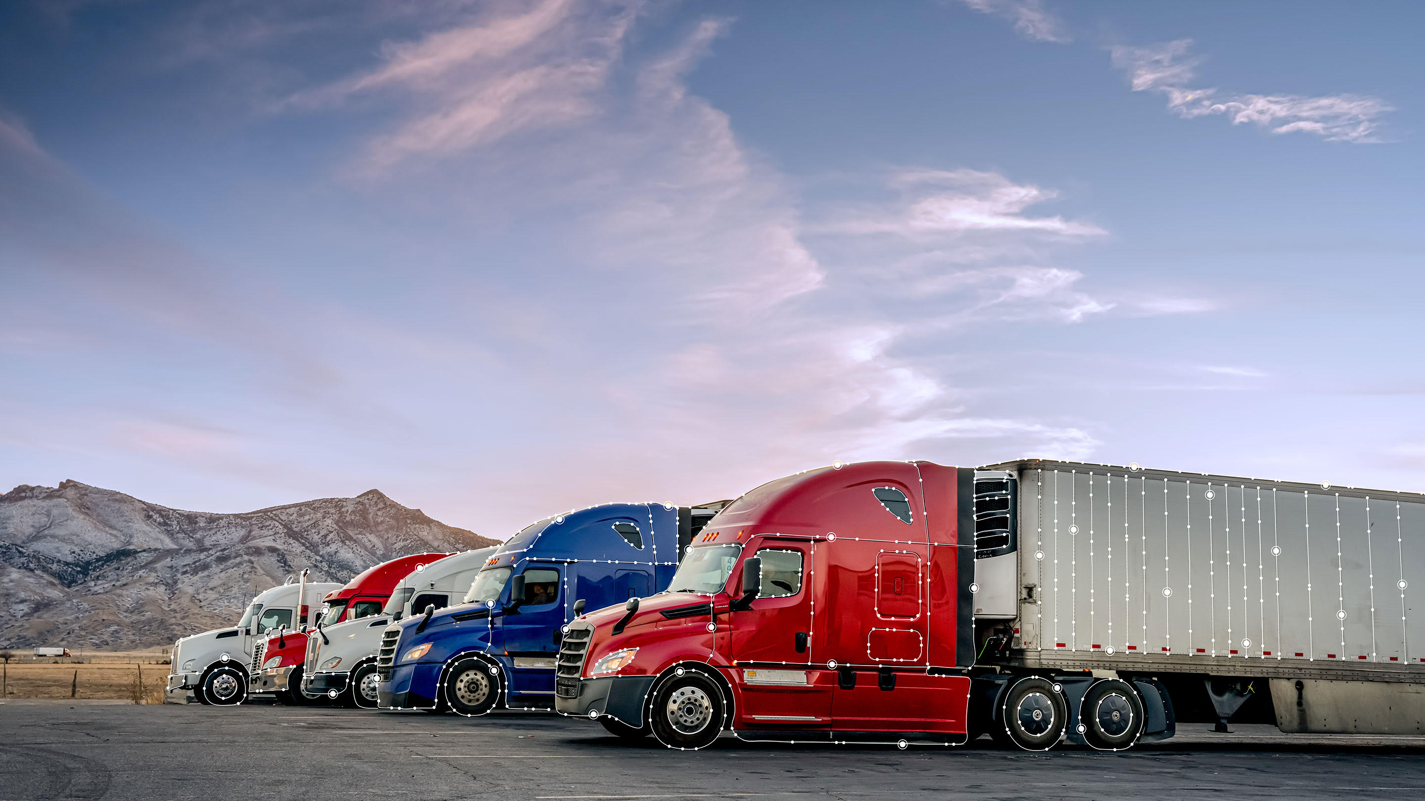 Frota de caminhao pesado