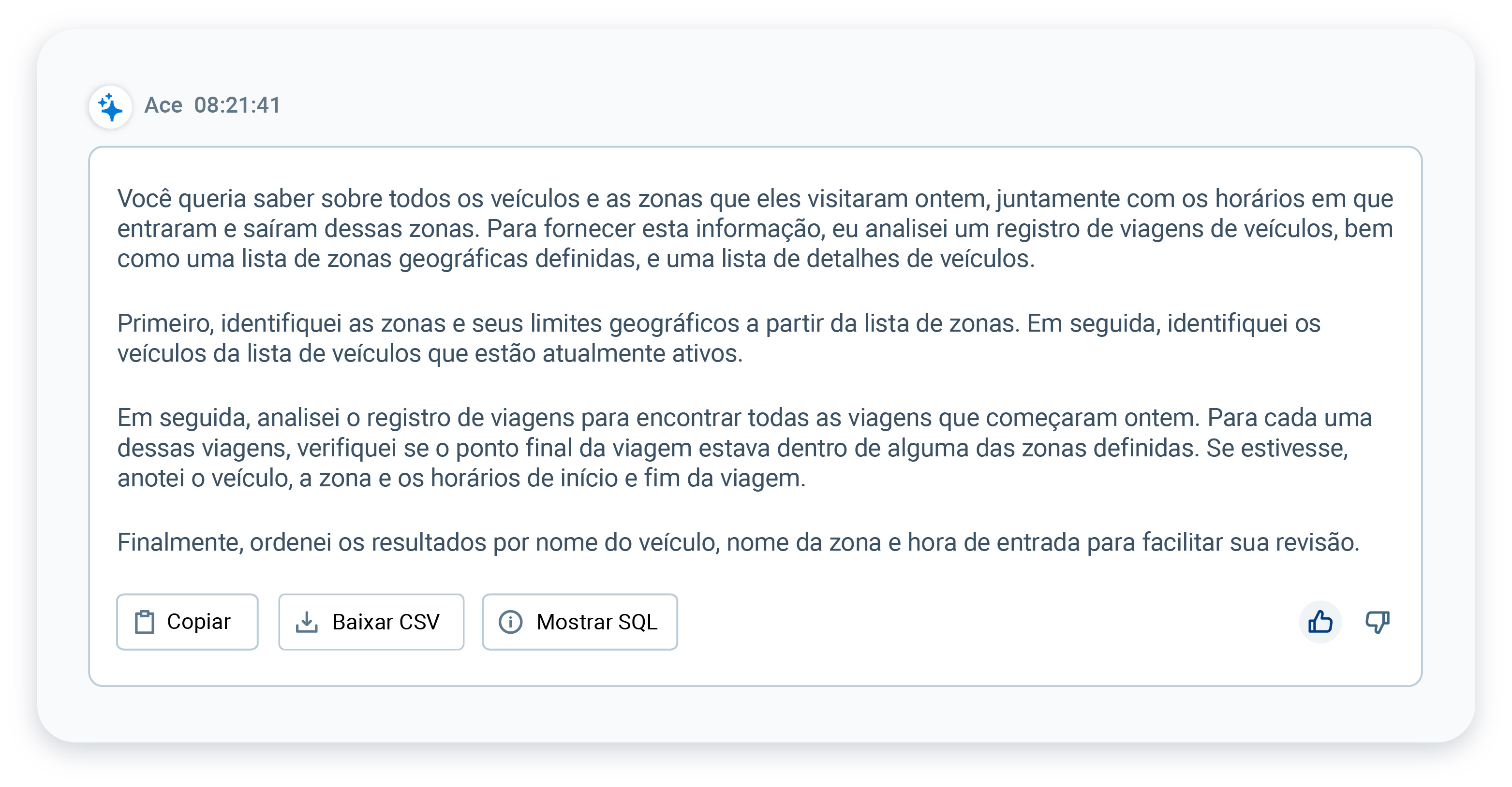 Geotab ACE - Tabela 4