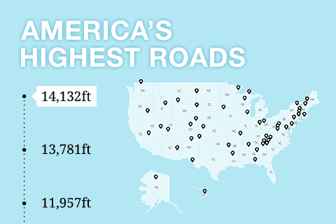 Map of America with the rankings displayed